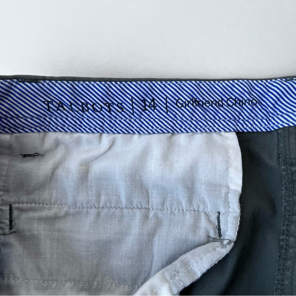 Talbots Women’s Green Cotton Spandex Girlfriend Chinos Size 14 - Picture 6 of 9